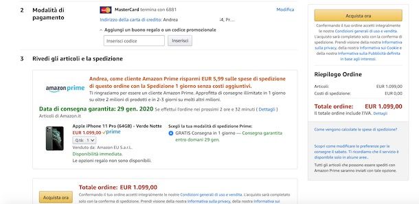 Come pagare su Amazon