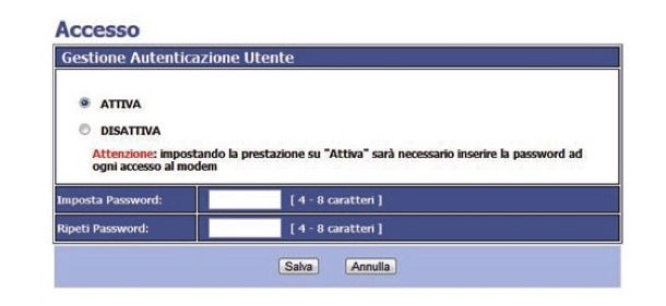 Come cambiare password modem Telecom