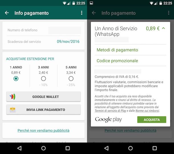Come pagare WhatsApp con credito telefonico