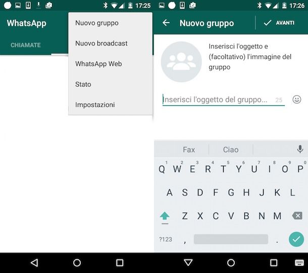 Come inviare un messaggio a più contatti WhatsApp