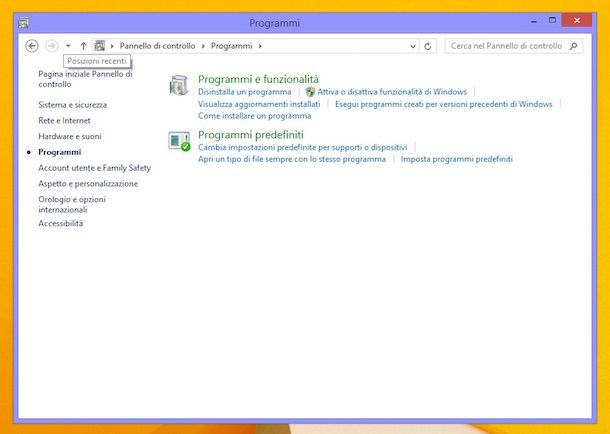 Screenshot di Windows 8.1