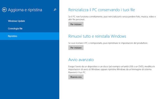 Screenshot di Windows 8