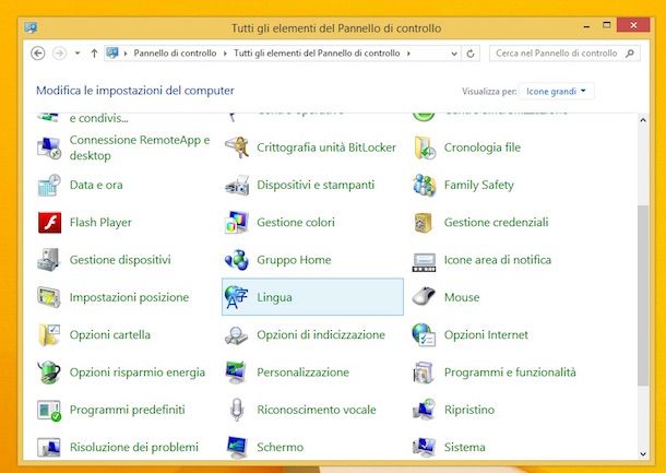 Screenshot di Windows 8