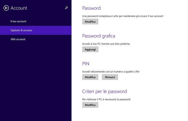 Screenshot di Windows 8