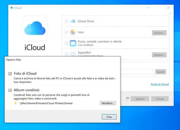 Foto di iCloud Windows