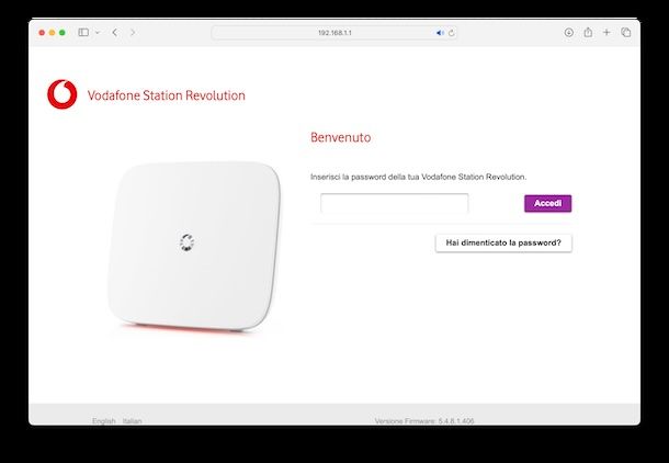 Mettere la password al router