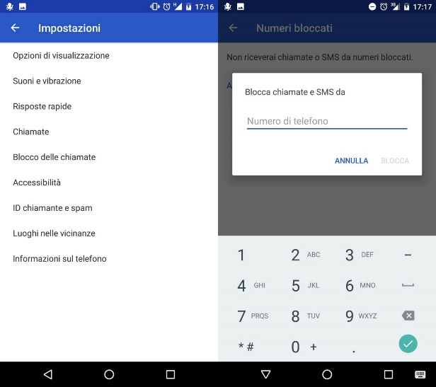 Come bloccare le chiamate