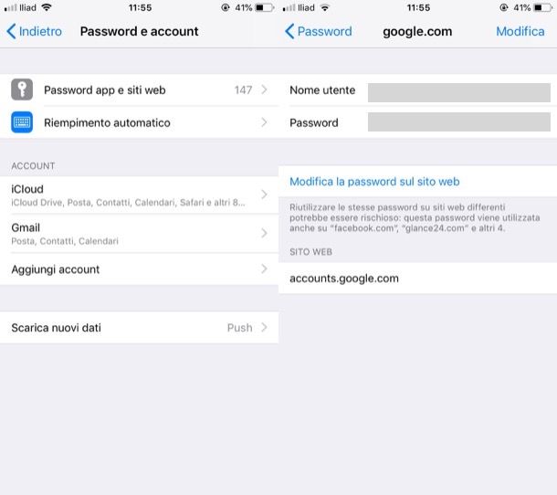 Recuperare password Google da mobile