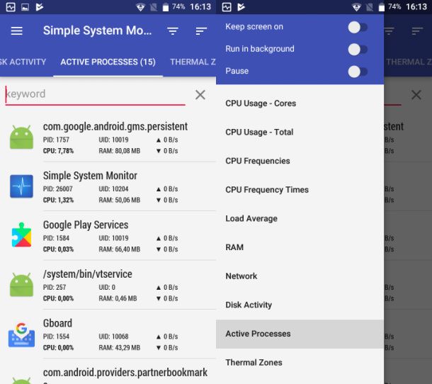 Ottimizzare memoria Android