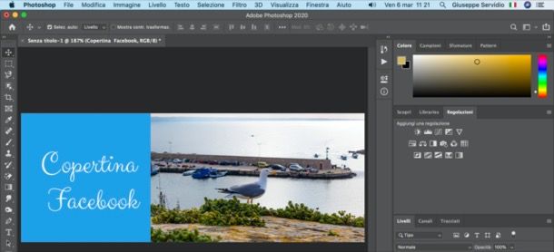 Copertina Facebook con Photoshop