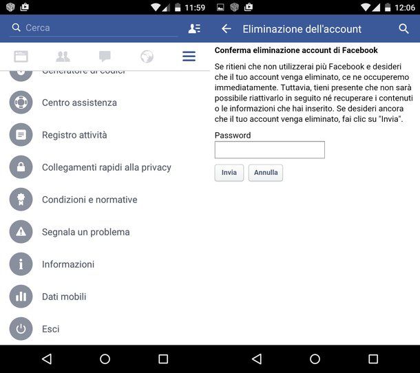 Come disattivare profilo Facebook Salvatore Aranzulla