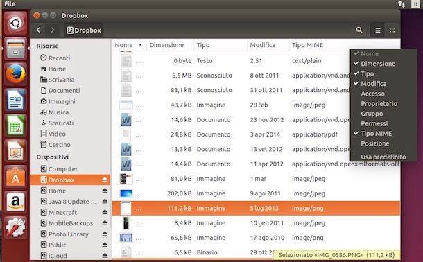 Come visualizzare estensione file