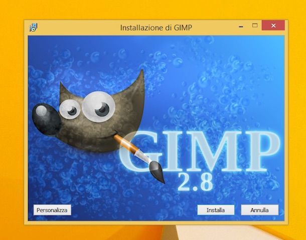 Screenshot di GIMP