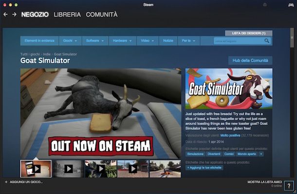 Come scaricare Goat Simulator