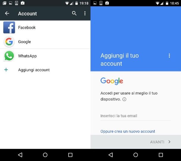 Come cambiare account Google