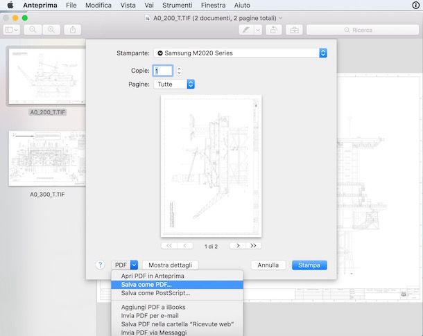 Come convertire TIFF in PDF