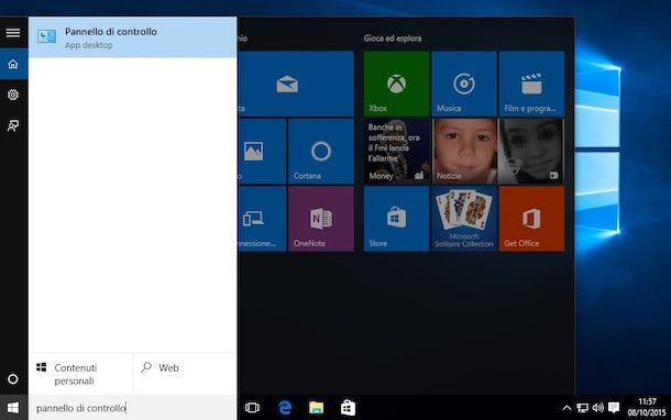 Screenshot di Windows 10