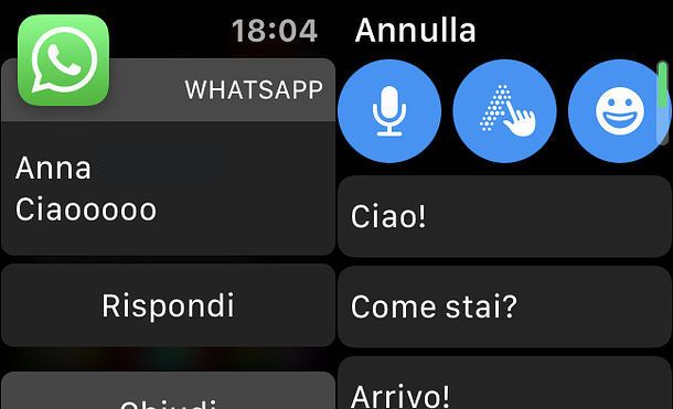 Come leggere messaggi WhatsApp su iWatch