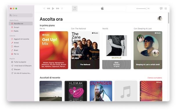 Apple Music su macOS