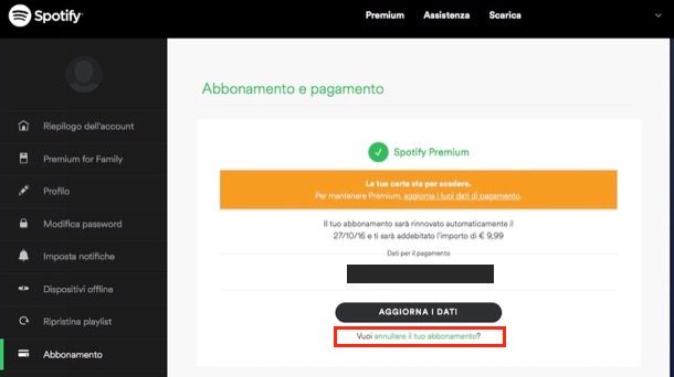 Come Disattivare Spotify Premium Salvatore Aranzulla