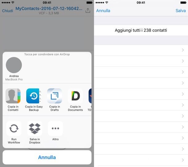 Come trasferire contatti da iPhone a iPhone