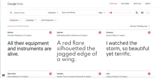 Google Fonts