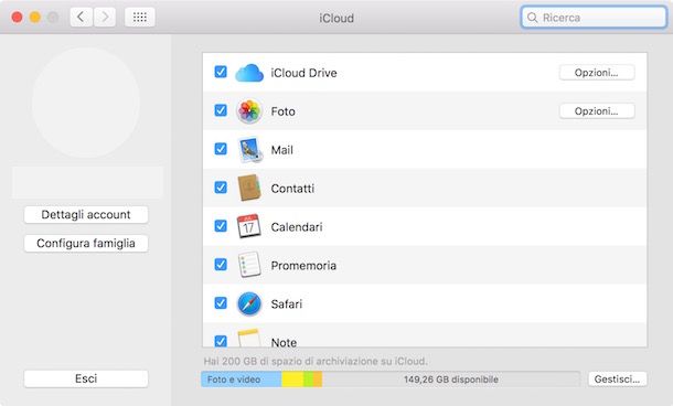 Come cambiare account iCloud