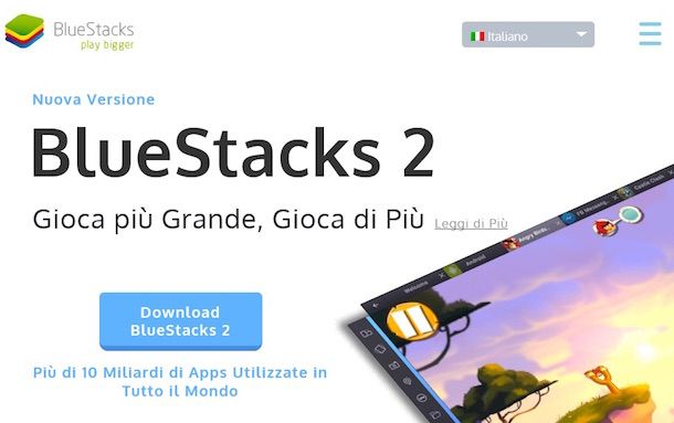 Screenshot di BlueStacks