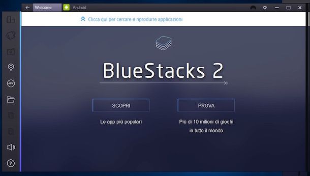 Screenshot di BlueStacks