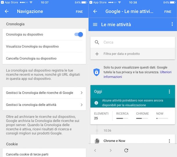 Come visualizzare le ricerche su Android