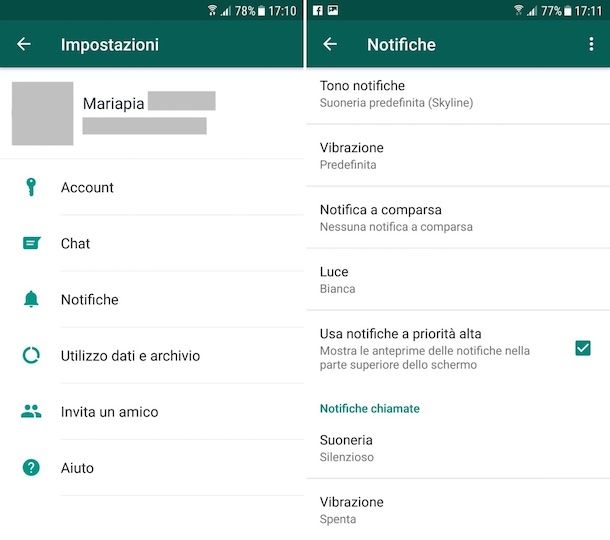 Come disattivare chiamate WhatsApp