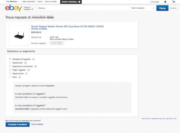 Screenshot eBay