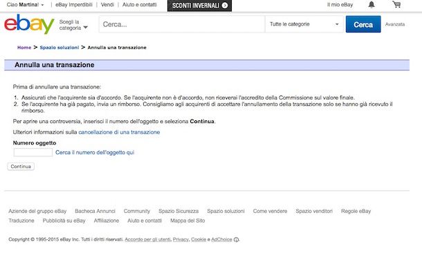 Screenshot eBay