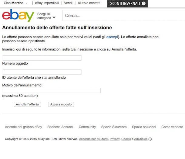 Screenshot eBay