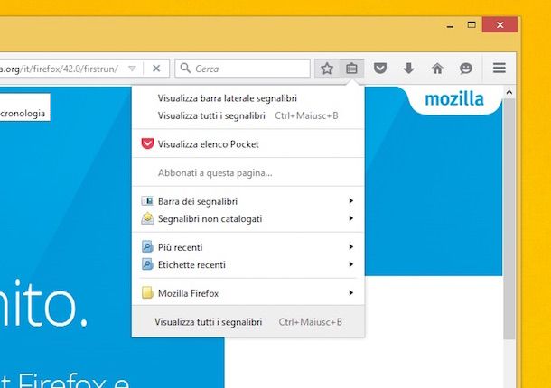 Screenshot di Firefox su Windows