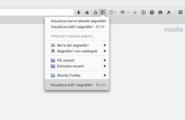 Screenshot di Firefox su OS X