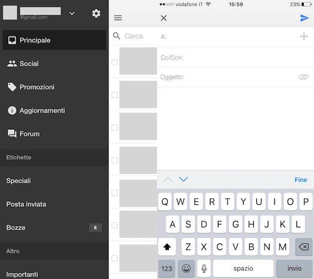 Collegare Gmail per iPhone