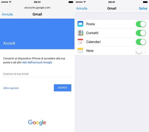 Sincronizzare i contatti e altre informazioni con iPod touch, iPhone o iPad