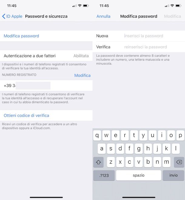 Come recuperare password ID Apple