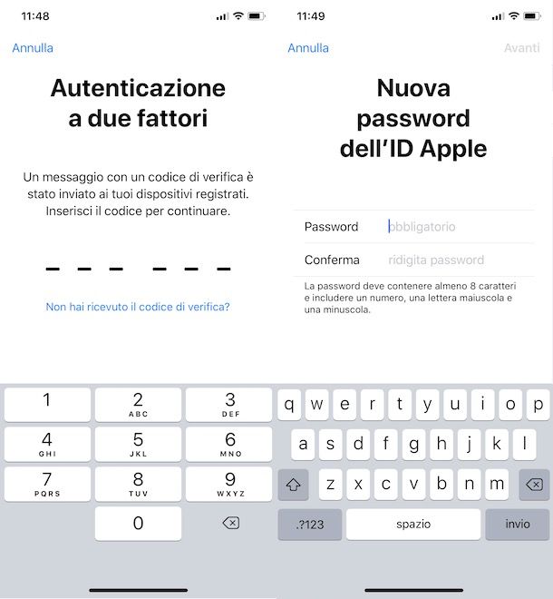 Come recuperare password ID Apple