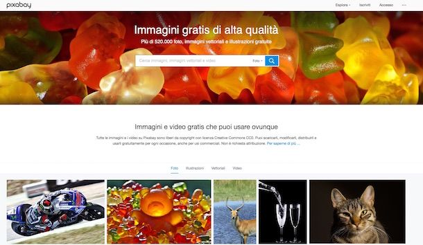 Screenshot di Pixabay