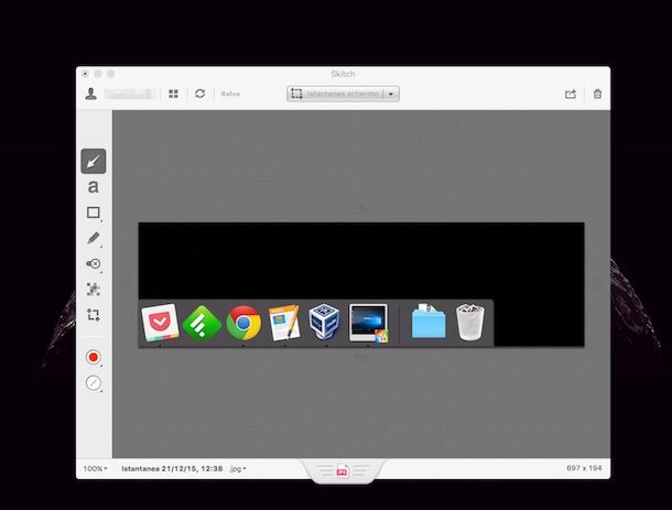 Screenshot di Skitch per Mac