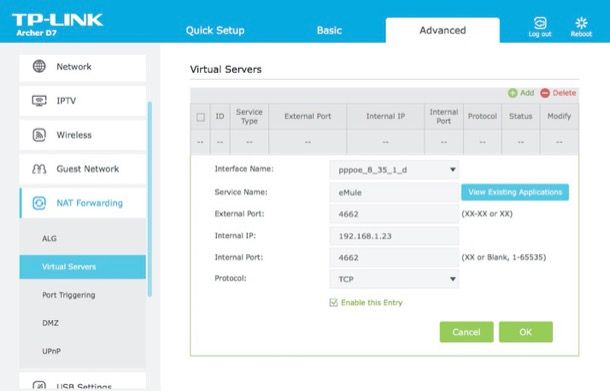 Come configurare modem TP Link