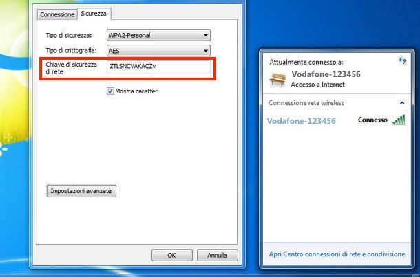 Trovare password WiFi Vodafone su PC