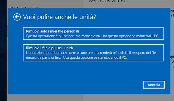 Screenshot di Windows 10