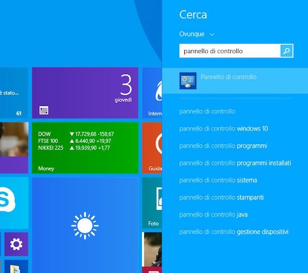 Screenshot di Windows 8