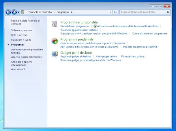 Screenshot di Windows