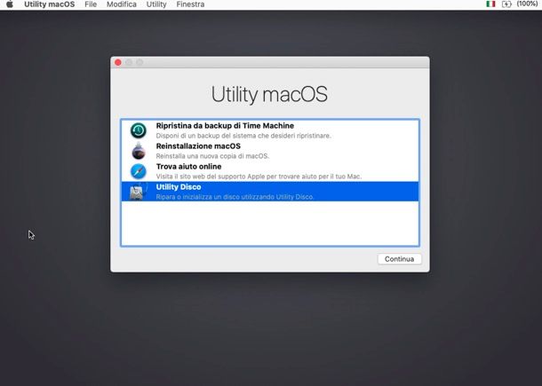 Reinstallare macOS