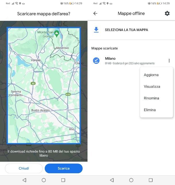 Come scaricare mappe con Google Maps