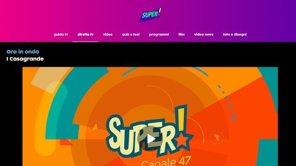 Come vedere Super TV in streaming